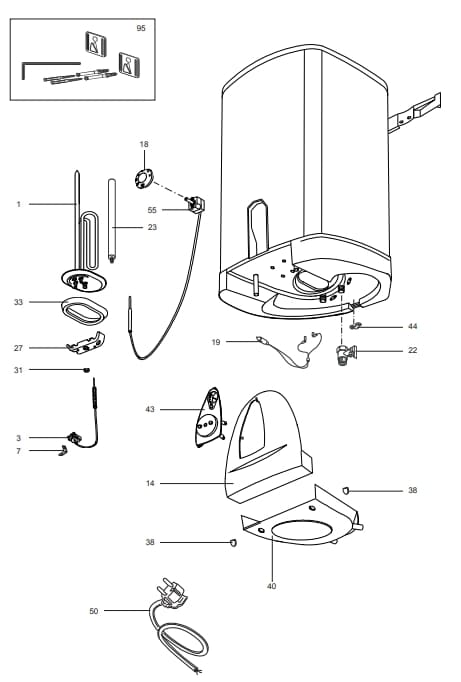 Запчасти Ariston TI-SHAPE 65 QB EE купить в Красноярске
