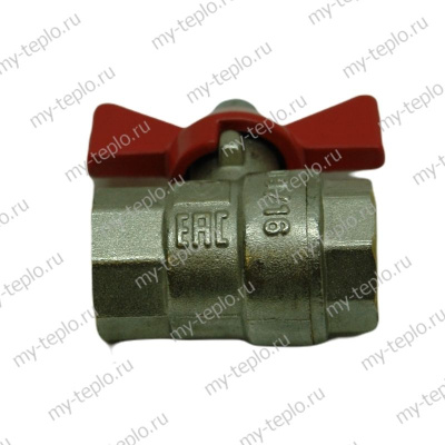 Кран шаровый 1/2" вн/вн (бабочка) Valtec (VT.217-12)