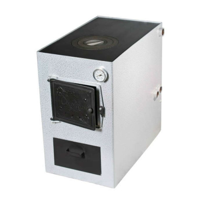 Котел твердотопливный Сибирь КВО 15 ТПЭ (стальной, универсальный дымоход, варочная поверхность)